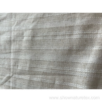 rayon linen polyester cotton stripe for summer